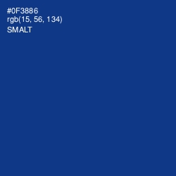 #0F3886 - Smalt Color Image