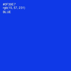 #0F39E7 - Blue Color Image