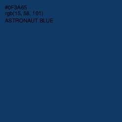 #0F3A65 - Astronaut Blue Color Image