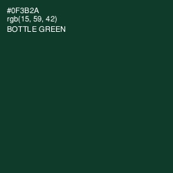 #0F3B2A - Bottle Green Color Image