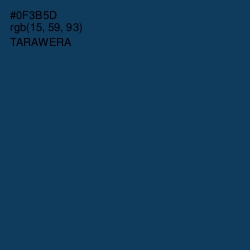 #0F3B5D - Tarawera Color Image