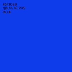 #0F3CEB - Blue Color Image