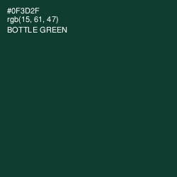 #0F3D2F - Bottle Green Color Image