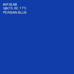 #0F3EAB - Persian Blue Color Image