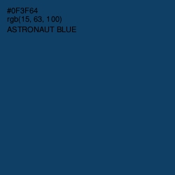 #0F3F64 - Astronaut Blue Color Image