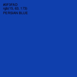 #0F3FAD - Persian Blue Color Image