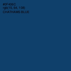 #0F406C - Chathams Blue Color Image