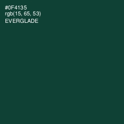 #0F4135 - Everglade Color Image