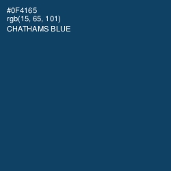 #0F4165 - Chathams Blue Color Image