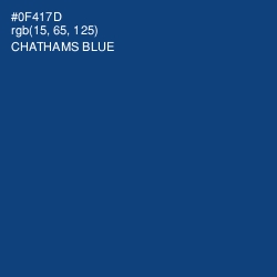 #0F417D - Chathams Blue Color Image