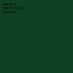 #0F4223 - Zuccini Color Image