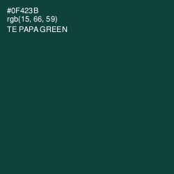 #0F423B - Te Papa Green Color Image
