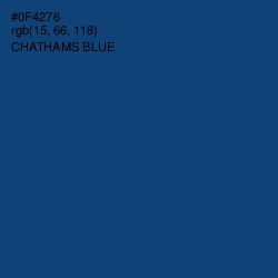 #0F4276 - Chathams Blue Color Image