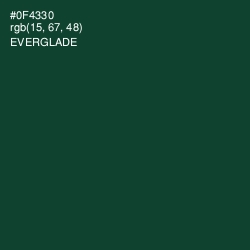 #0F4330 - Everglade Color Image