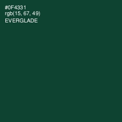 #0F4331 - Everglade Color Image