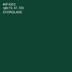 #0F4332 - Everglade Color Image