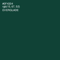 #0F4334 - Everglade Color Image