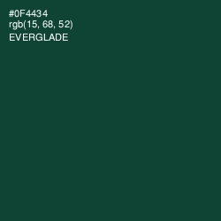 #0F4434 - Everglade Color Image