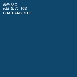 #0F466C - Chathams Blue Color Image