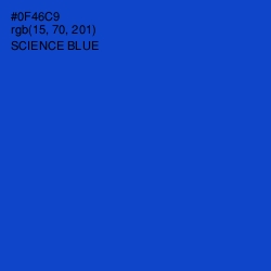 #0F46C9 - Science Blue Color Image