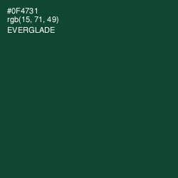 #0F4731 - Everglade Color Image