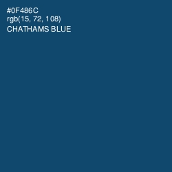 #0F486C - Chathams Blue Color Image