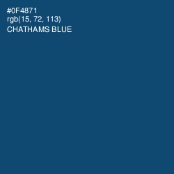 #0F4871 - Chathams Blue Color Image