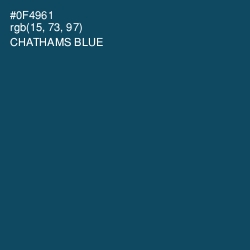 #0F4961 - Chathams Blue Color Image