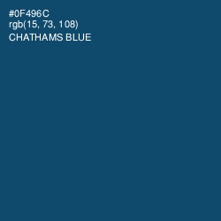 #0F496C - Chathams Blue Color Image