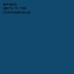 #0F496D - Chathams Blue Color Image