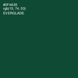 #0F4A35 - Everglade Color Image