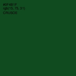 #0F4B1F - Crusoe Color Image