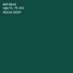 #0F4B40 - Aqua Deep Color Image