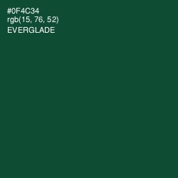 #0F4C34 - Everglade Color Image