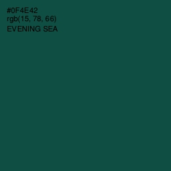 #0F4E42 - Evening Sea Color Image