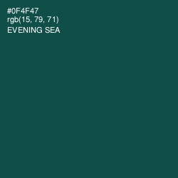 #0F4F47 - Evening Sea Color Image