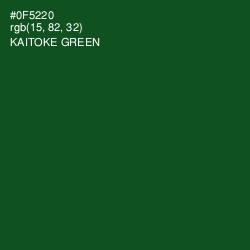 #0F5220 - Kaitoke Green Color Image