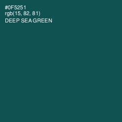 #0F5251 - Deep Sea Green Color Image