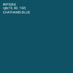 #0F5266 - Chathams Blue Color Image