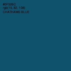 #0F526C - Chathams Blue Color Image