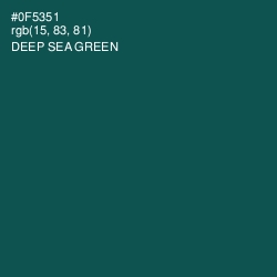 #0F5351 - Deep Sea Green Color Image