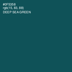 #0F5358 - Deep Sea Green Color Image