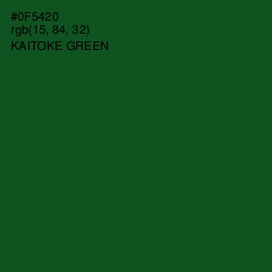 #0F5420 - Kaitoke Green Color Image