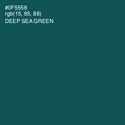 #0F5558 - Deep Sea Green Color Image