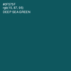 #0F575F - Deep Sea Green Color Image