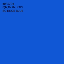 #0F57D4 - Science Blue Color Image