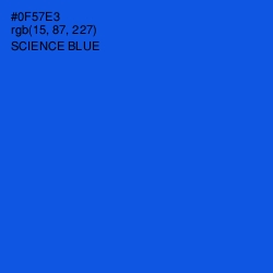 #0F57E3 - Science Blue Color Image