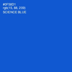 #0F58D1 - Science Blue Color Image