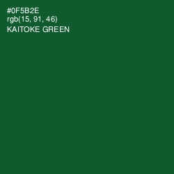 #0F5B2E - Kaitoke Green Color Image