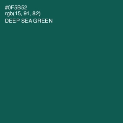 #0F5B52 - Deep Sea Green Color Image